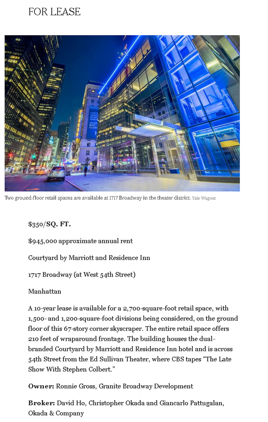 Recent Commercial Real Estate Transactions in Manhattan part 2