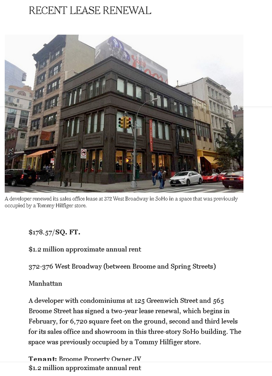 Recent Commercial Real Estate Transactions in Manhattan part 3