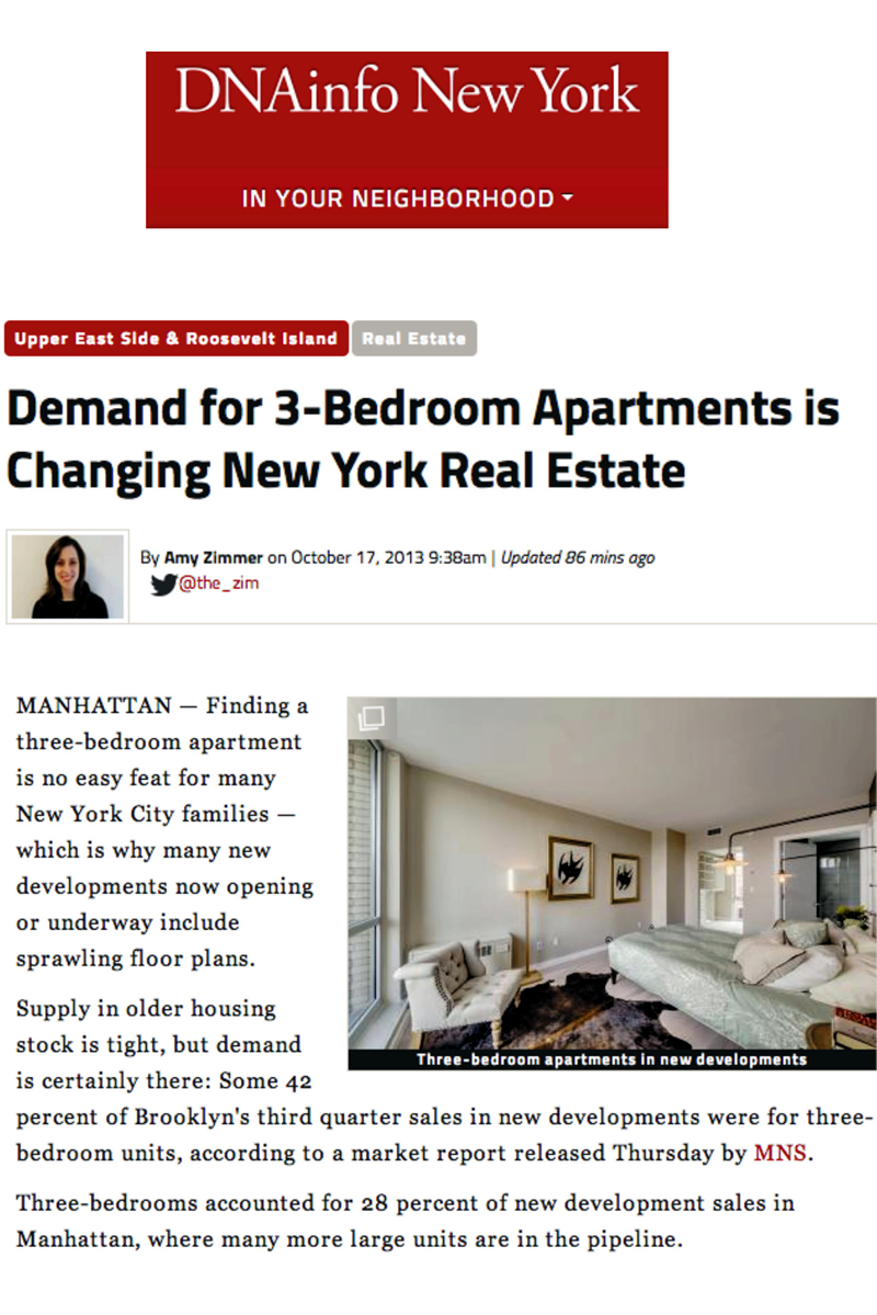 Demand for 3-Bedroom Apartments is Changing New York Real Estate part 1