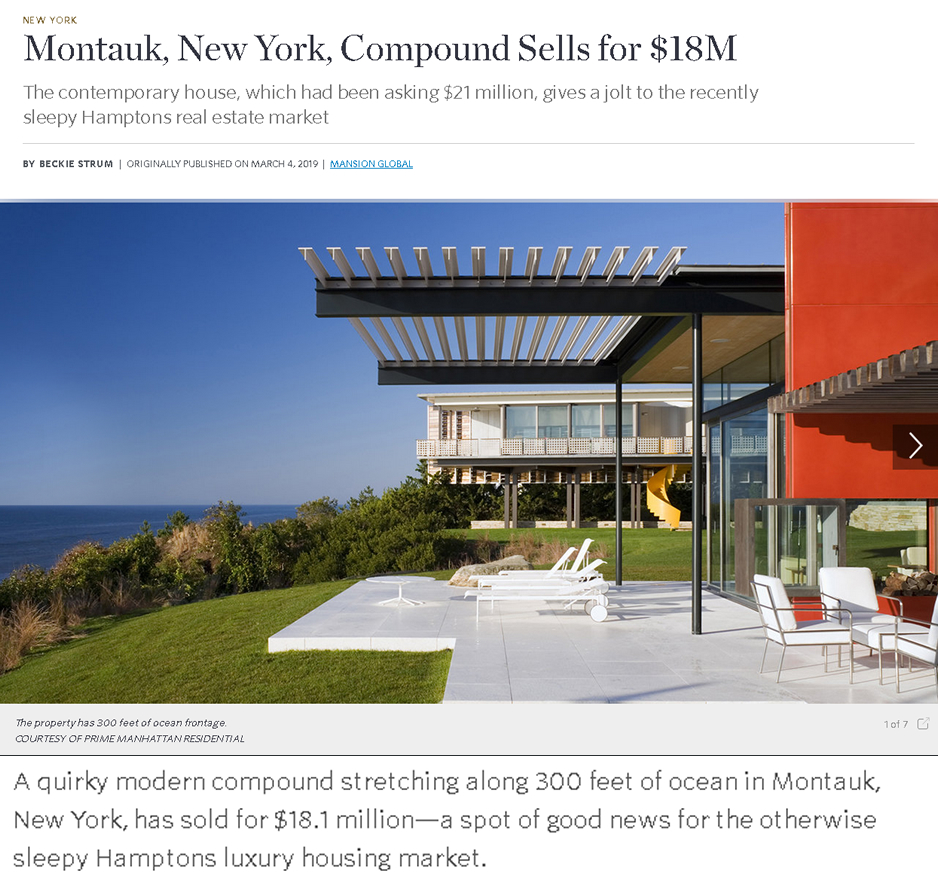 Montauk, New York, Compound Sells for $18M part 1